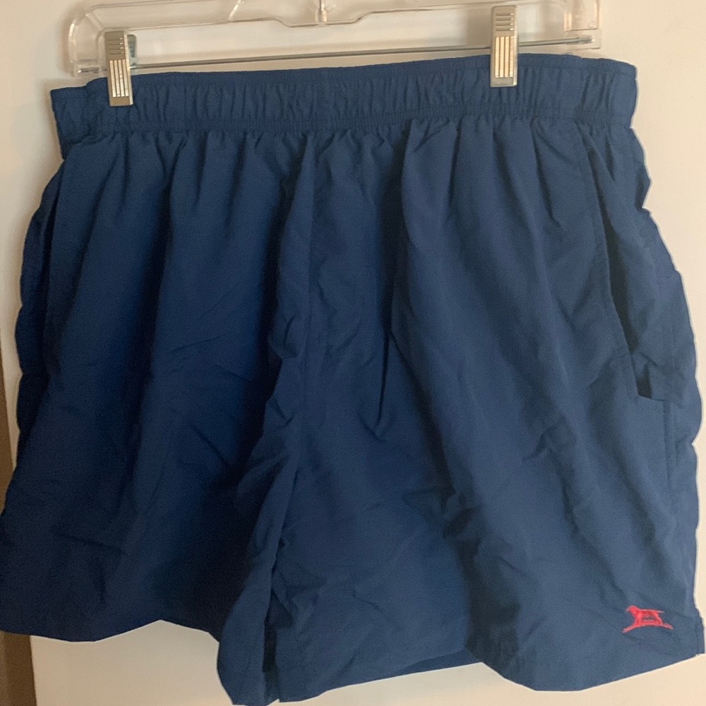 Navy blue Over under shorts Sz L guc